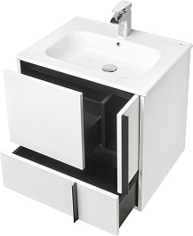 Акватон Мебель для ванной Ривьера 60 белая матовая – фотография-8